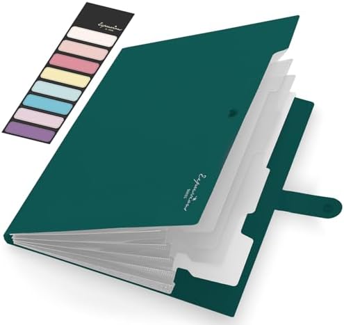 Sooez Accordion File Organizer, Expanding File Folder with Label, 5 Pocket by Sooez