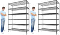 REIBII 6-Tier Storage Shelves, 75''H 1200LBS Garage Shelving for Warehouse (Pack of 2) by REIBII