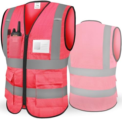 TICONN High Visibility Reflective Safety Vest for Men & Women, ANSI Class 2 by TICONN