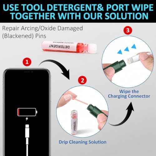 Phone Cleaning Kit for Charging Port Cell Phone USB C, Army Green - Image 4