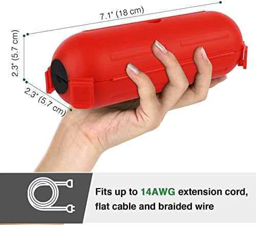 [3 Pack] Flemoon Outdoor Extension Cord Safety Cover with Waterproof Seal - Image 3