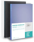 Binditek Binding Covers Set, 8.5x11 Inches, 8Mil PVC & 12Mil Poly, 72 Pack by Binditek