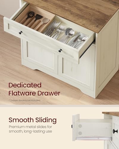 VASAGLE Buffet Cabinet, Sideboard, 2 Doors, 28.4 x 15.8 x 31.5 Inches - Image 5