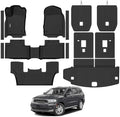 Naibeve Floor Mats for 2016-2027 Dodge Durango 6 Seats 2nd Row Bucket Seats by NAIBEVE-USA