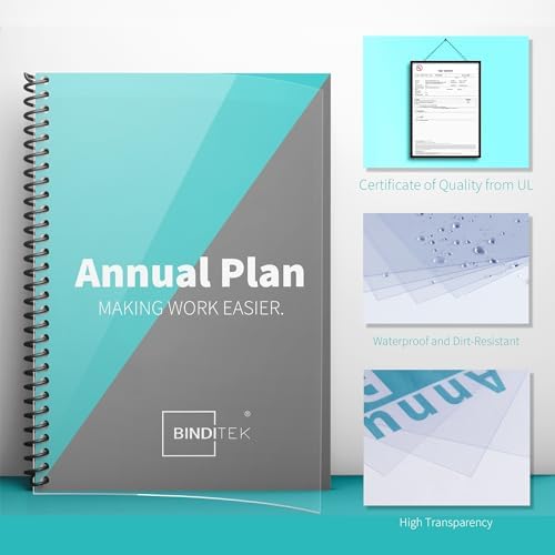 Binditek 8 Mil PET Binding Covers, 8.5 x 11 Inches, Ultra Clear, 200 Pack - Image 4
