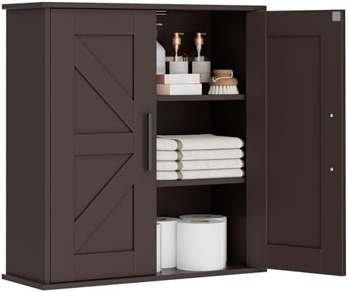 Homleke Bathroom Wall Cabinet, Medicine Cabinet with Adjustable Shelves by Homleke