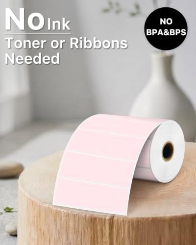 iEager 3x1 Inch Thermal Labels, Pink Durable Thermal Printer Stickers - Image 6