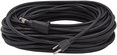 100 Ft Black Outdoor Extension Cord, 16 Gauge Heavy Duty Power Cord - Image 2