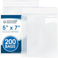 5" X 7" Self-Sealing Cellophane Bags (200 Count) Clear Cookie Bags by SpartanIndustrial