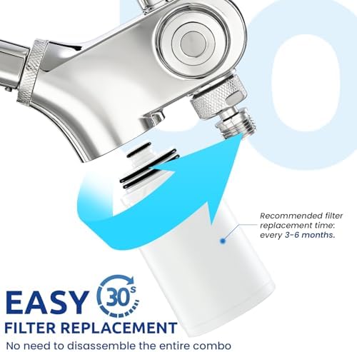 Ryamen Upgraded Filtered Shower Head with Handheld, 10 inch Rain Showerhead - Image 5