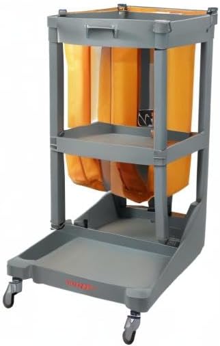 VEVOR Cleaning Cart, 3-Shelf Commercial Janitorial Cart, 200 lbs Capacity - Image 10