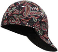 BOCOMAL FR Welding Cap Paisley Printed CAT2 Midweight 6 Pannel Welder Caps by BOCOMALFRWORKWEAR