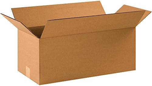 BOX USA 20 Pack of Corrugated Cardboard Boxes, 22" L x 10" W x 9" H, Kraft, Shipping, Packing and Moving by BOXUSA
