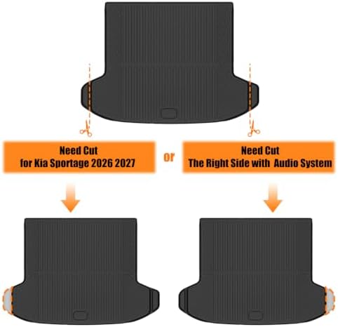 AUXKO Floor Mats Cargo Mat Backrest Mat for Kia Sportage 2027-2023 Gasoline - Image 3