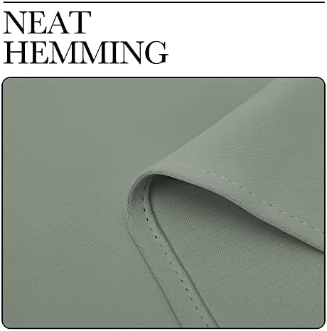 NICETOWN Room Separating Divider, Greyish Green Room Divider Curtain Screen Partition, Function Thermal Blackout Patio Door Curtain, Sliding Door Insulated Curtain for Patio, 8.3ft Wide x 11ft Long - Image 7