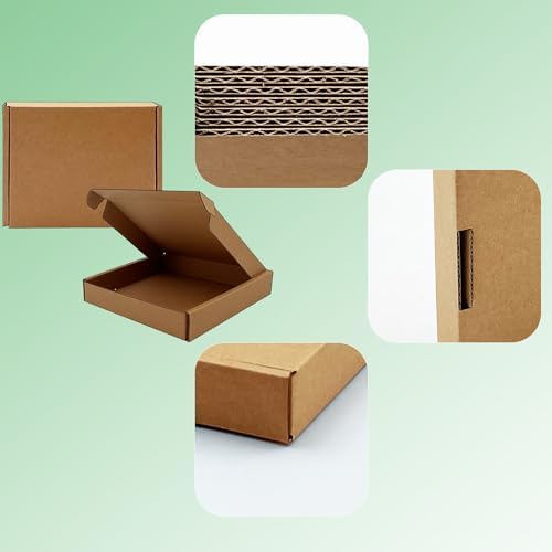 6x5x1 inch Small Shipping Boxes 50 Pack, Brown Corrugated Cardboard Mailers - Image 5
