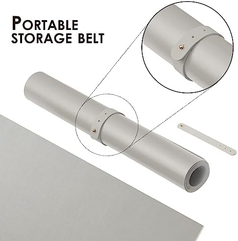HOMIEAZICOZI Leather Desk Mat - Non-Slip PU Pad for Office and Home Organization Accessories Ideal Large Mouse Mats on Top of Desks (Silver,31.5''x 15.7'') (DPD-Sil-M) - Image 3