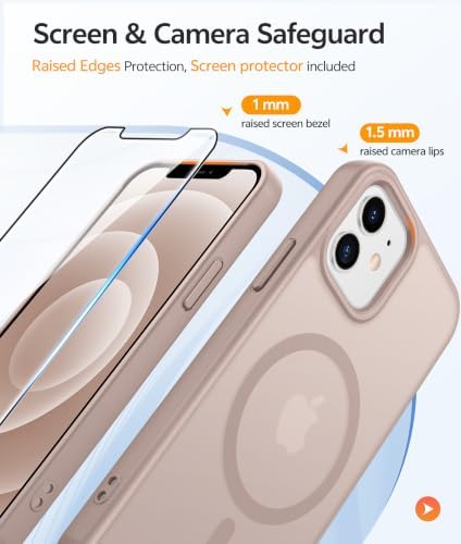 FNTCASE for iPhone 12/12 Pro Case, with Screen Protector, Fit for Magsafe - Image 4