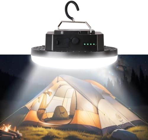 3 Lighting Modes Rechargeable LED Camping Lantern with Magnet by Aojcntoz