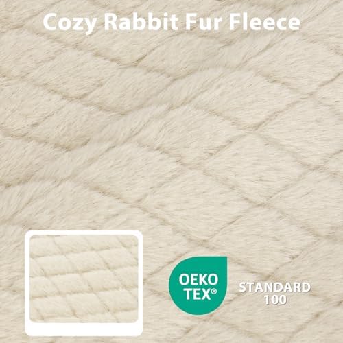 JOEJOY Orthopedic Dog Bed for Large Dogs, Washable Dog Crate Bed Large Sized with Removable Cover, Egg Memory Foam Big Pet Beds, Beige, 35"x22" - Image 4