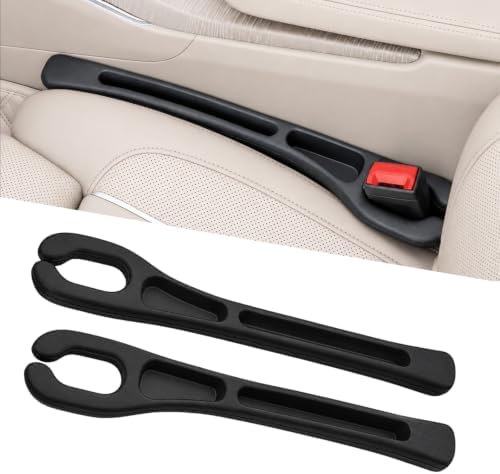 Car Seat Gap Filler Organizer 2 PCS Black Universal Seat Gap Plug Blocker Anti-Drop Console Catcher Phone Keys Storage for Car Truck SUV Auto Accessories Style3 by Unknown