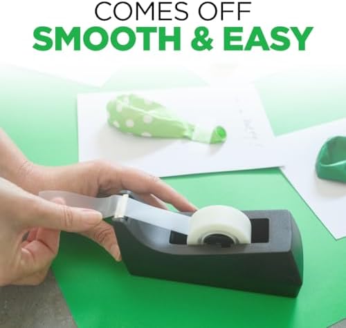 Scotch Desktop Tape Dispenser, Black, 2.7 in. x 2.7 in. x 6.4 in., 1 Tape Dispenser, Polystyrene (PS) - Image 5