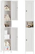 Homleke Tall Bathroom Storage Cabinet with 2 Doors, Slim Bathroom Cabinet by Homleke