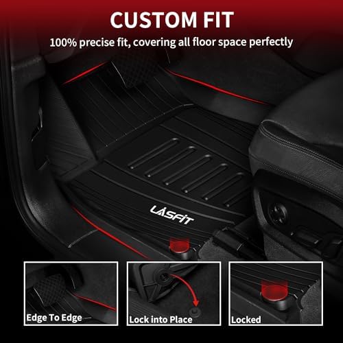 LASFIT Floor Mats for Audi Q5/SQ5 2018-2025, TPE Black - Image 3