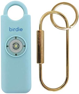She’s Birdie–The Original Personal Safety Alarm for Women by Women–Loud Siren, Strobe Light and Key Chain in a Variety of Colors (Aqua) by ShesBirdie