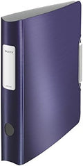 Leitz Lever Arch File, Titan Blue, A4, Curved Spine 65 mm Width, Elastic Fastening, Light polyfoam, Style Range, 11090069 by Leitz