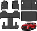 Wailtnb-All Weather Floor Mats Cargo Liner Backrest Mat for Chevrolet Suburban 7-Seats 2021-2025 2026/GMC Yukon XL with 2nd Bucket Seats Custom Fit Chevy Suburban Durable Accessories for Suburban by Wailtnb