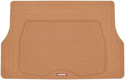 Motor Trend Heavy Duty Utility Cargo Liner Floor Mats for Car Truck SUV, Trimmable to Fit Trunk, All Weather Protection by MotorTrend