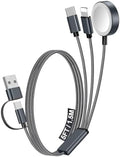 1Pack Travel Essentials for Apple Watch Charger,3-in-2 Multi Charging Cable by Accessoriesforphoneandelectricproducts