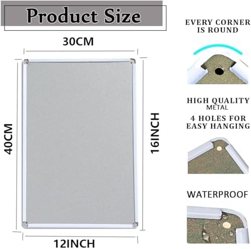 NOTICE Hearing Protection Must Be Worn Bilingual Sign Personal Protective Equipment Metal Sign 12x16 Inch – Universal Safety Plaque - Image 2