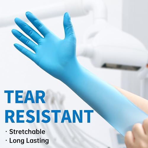 Medguy Nitrile Disposable Gloves, Super Soft® 4.2 mil Exam, Blue, 100 Count - Image 2