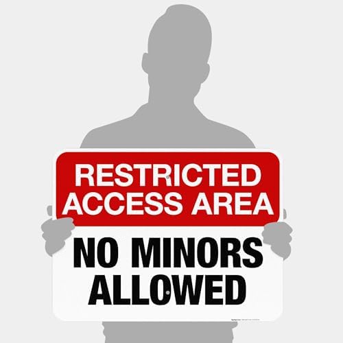 Restricted Access Area No Minors Allowed Sign, 18x24 Inches, 3M EGP Reflective .080 Aluminum, Made in USA by Sigo Signs - Image 4