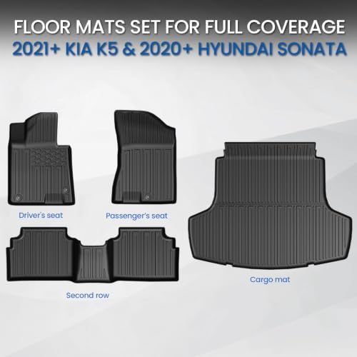 Floor Mats for Kia K5 2021-2026 & Hyundai Sonata 2020-2026 - Image 2