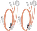 2Pack Travel Essentials for Apple Watch Charger,3-in-2 Multi Charging Cable by Accessoriesforphoneandelectricproducts
