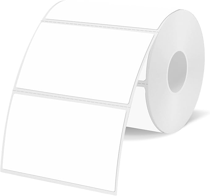 2x3 Inch White Thermal Labels, 200 Blank Stickers by Unknown