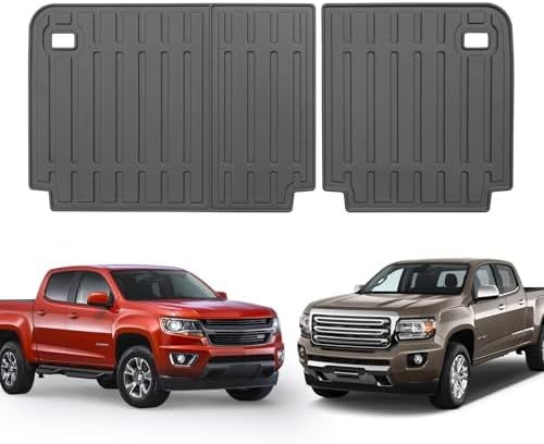 Custom for 2015-2022 Chevy Colorado/GMC Canyon Crew Cab Rear Seat Backrest Mats All Weather TPE Protection Mat Accessories (Not Fit Extended Cab) (for 2015-2022 Chevy Colorado/GMC Canyon Crew Cab) - Image 3