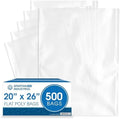 20" X 26" Open-End Flat Clear Poly Bags (500 Count) - 1.1 Mil by SpartanIndustrial