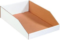 Partners Brand PBINEB1812 Open Top Bin Boxes, 12" x 18" x 4 1/2", Oyster White (Pack of 50) by Partners+Brand