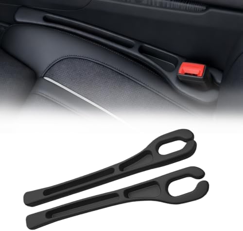 Car Seat Gap Filler Organizer, Anti-Drop Seat Gap Filler 2 Pack Black by Unknown
