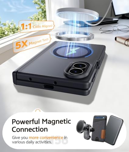 FNTCASE for Samsung Galaxy Z Fold 8 Case, Fit for Magsafe, Hinge Protection - Image 5