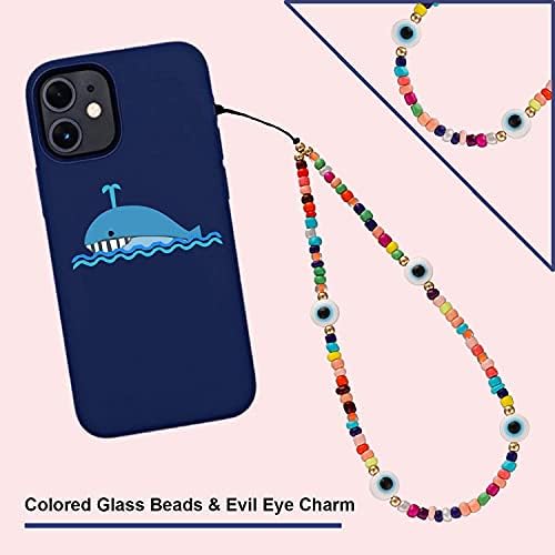 6PCS Beaded Phone Charms Strap Fruit Star Faux Pearl Rainbow Beads Phone Chains Beaded Lanyard for Camera Key Wallet Valentines Day Gifts for Her Women - Image 4