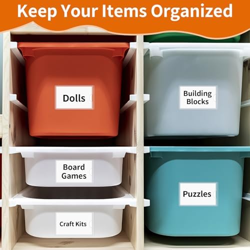 Storage Bin Labels, 2×3.5 in Index Card Holder, Clear Adhesive Pockets - Image 6