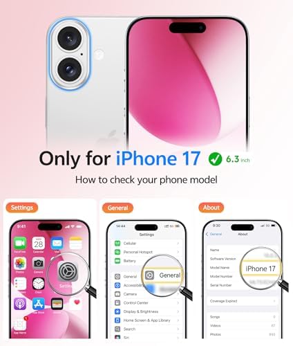 FNTCASE for iPhone 17 Case, Compatible with Magsafe, Glass Screen Protector - Image 2