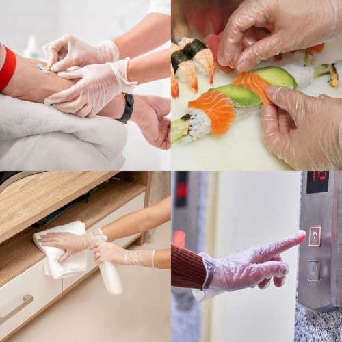 Disposable Medical Vinyl Exam Gloves Industrial Gloves - Latex-Free & Powder-Free - Image 4