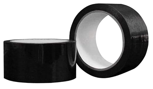 ABC Carton Sealing Tape 1.89 Inches Wide x 109.36 yd Length. 36 Rolls of Black - Image 7