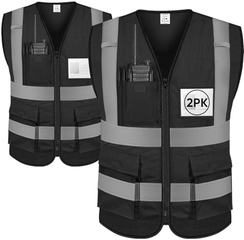 TICONN High Visibility Reflective Safety Vest for Men & Women, ANSI Class 2 by TICONN